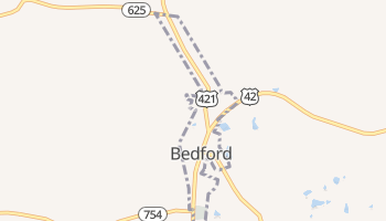 Bedford, Kentucky map