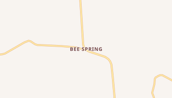 Bee Spring, Kentucky map