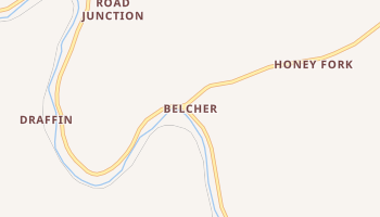 Belcher, Kentucky map