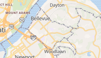 Bellevue, Kentucky map