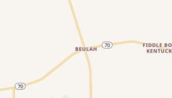 Beulah, Kentucky map