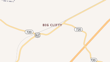 Big Clifty, Kentucky map