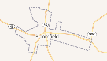 Bloomfield, Kentucky map