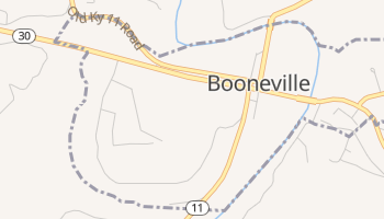 Booneville, Kentucky map