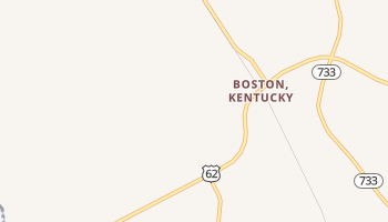 Boston, Kentucky map