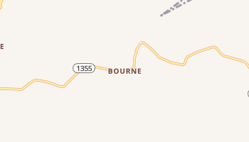 Bourne, Kentucky map
