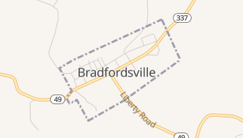Bradfordsville, Kentucky map