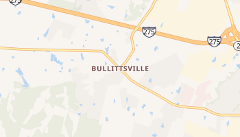 Bullittsville, Kentucky map
