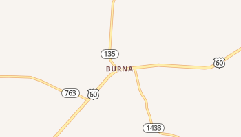 Burna, Kentucky map