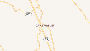 Cane Valley, Kentucky map
