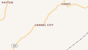 Cannel City, Kentucky map