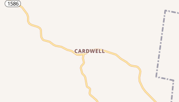 Cardwell, Kentucky map