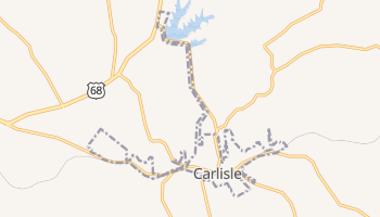 Carlisle, Kentucky map