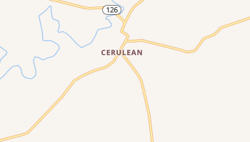 Cerulean, Kentucky map