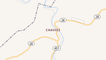 Chavies, Kentucky map
