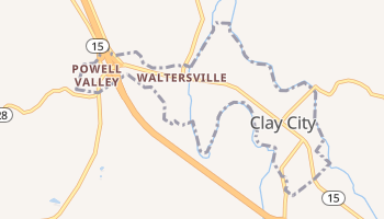 Clay City, Kentucky map