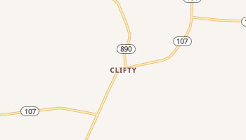 Clifty, Kentucky map