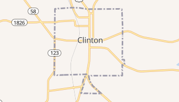 Clinton, Kentucky map