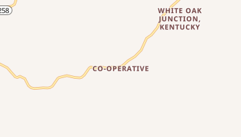 Co-Operative, Kentucky map