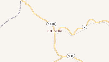 Colson, Kentucky map