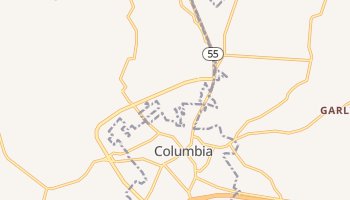 Columbia, Kentucky map