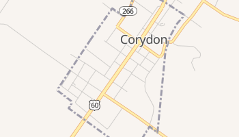 Corydon, Kentucky map