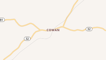 Cowan, Kentucky map