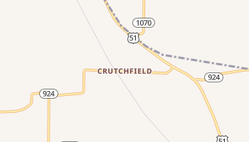 Crutchfield, Kentucky map