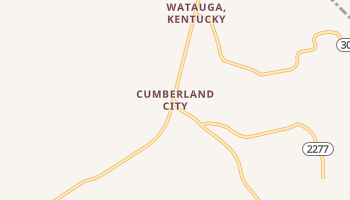 Cumberland City, Kentucky map