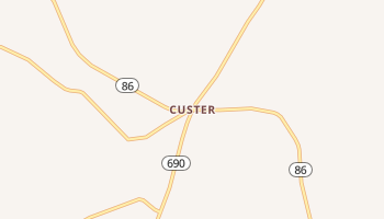 Custer, Kentucky map