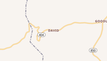 David, Kentucky map
