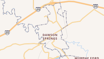 Dawson Springs, Kentucky map