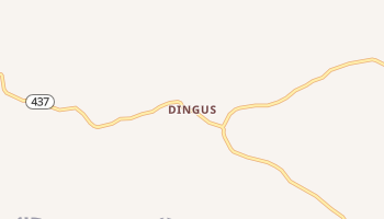 Dingus, Kentucky map