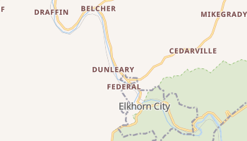 Elkhorn City, Kentucky map