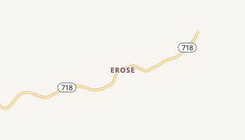 Erose, Kentucky map