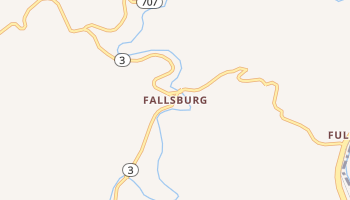Fallsburg, Kentucky map