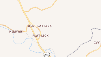 Flat Lick, Kentucky map