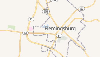 Flemingsburg, Kentucky map