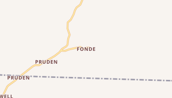 Fonde, Kentucky map