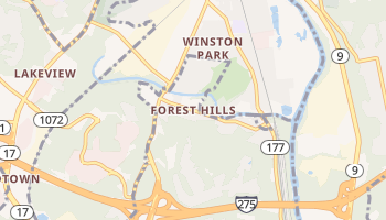 Forest Hills, Kentucky map