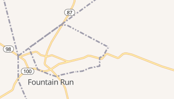 Fountain Run, Kentucky map