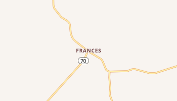 Frances, Kentucky map