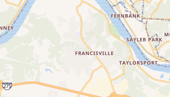 Francisville, Kentucky map