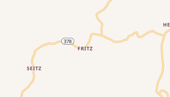 Fritz, Kentucky map
