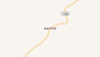 Gasper, Kentucky map