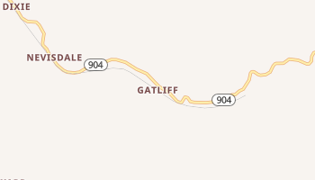 Gatliff, Kentucky map