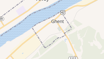 Ghent, Kentucky map
