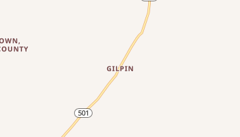 Gilpin, Kentucky map
