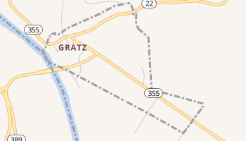 Gratz, Kentucky map