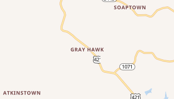 Gray Hawk, Kentucky map